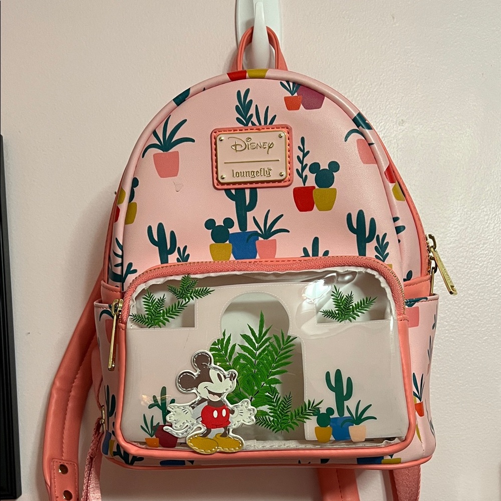 Loungefly Pink / Multicolor Disney Mini Backpack